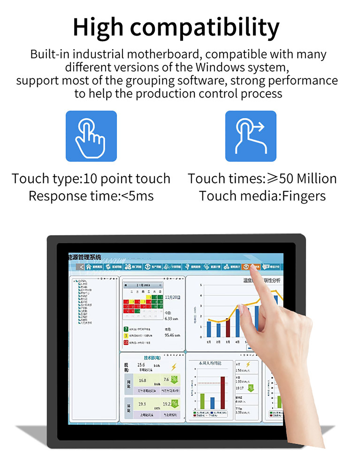 Capacitive touch industrial panel PC1 2 (9)