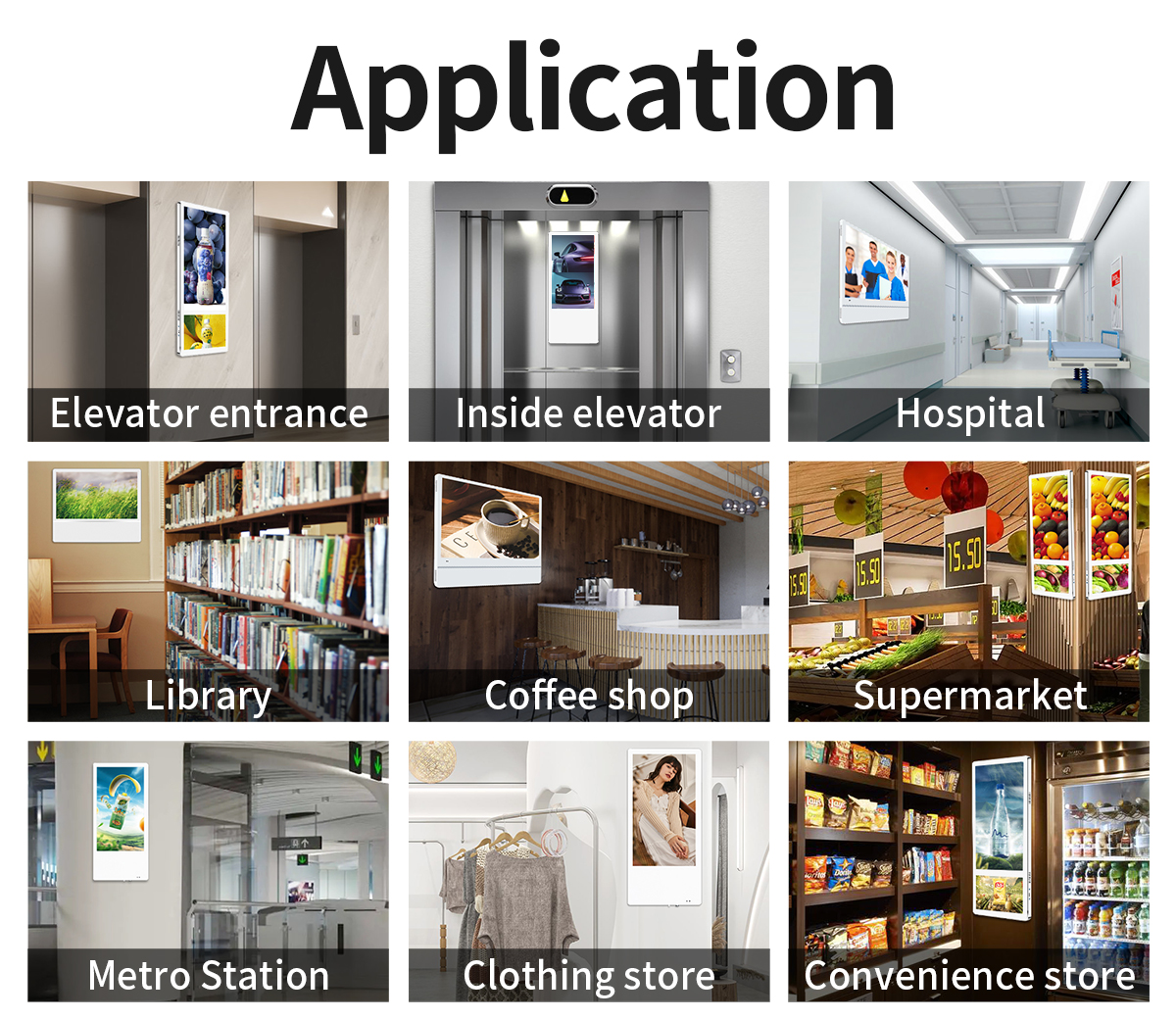 Elevator Digital Signage Display Application